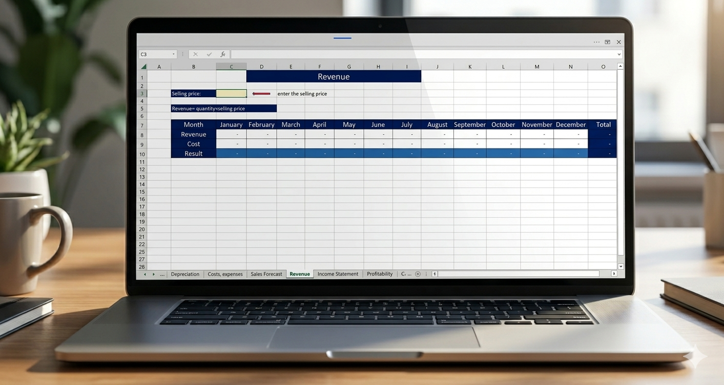 Premium Financial Model Revenue Template for Entrepreneurs